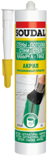 Герметик SOUDAL акрил білийфото