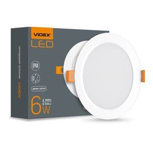 Світильник LED Back круглий VIDEX 6W 5000K 220Vфото