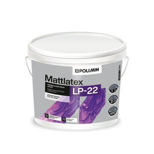Фарба Polimin LP-22 Mattlatex Клас стійкості 2 Інтерʼєр тара 1 кгфото