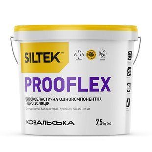 Мастика гідроізоляційна Siltek Prooflex високоеластична 7,5 кгфото