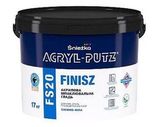 Шпаклівка готова фінішна Sniezka ACRYL-PUTZ 17кгфото