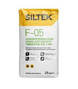 Самовирівнююча суміш Siltek F-05 для підлоги 3-80 мм мішок 25 кгфото
