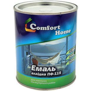 Емаль Comfort home ПФ-115 чорна 0,9 кгфото