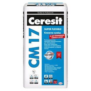 Клей для плитки Ceresit СМ 17 AERO C2TES1 25 кгфото