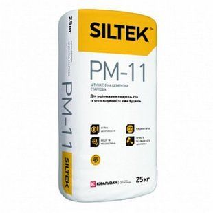 Штукатурка цементна Siltek РМ-11 мішок 25 кгфото